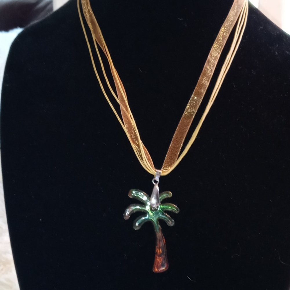 Palm Tree Necklace View 3